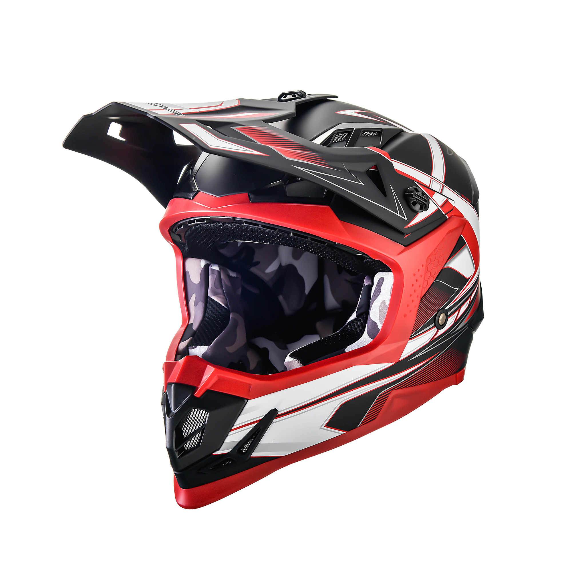 Casco MCX 2.0 MATTE BLACK RED GRAPHIC - Imagen 2