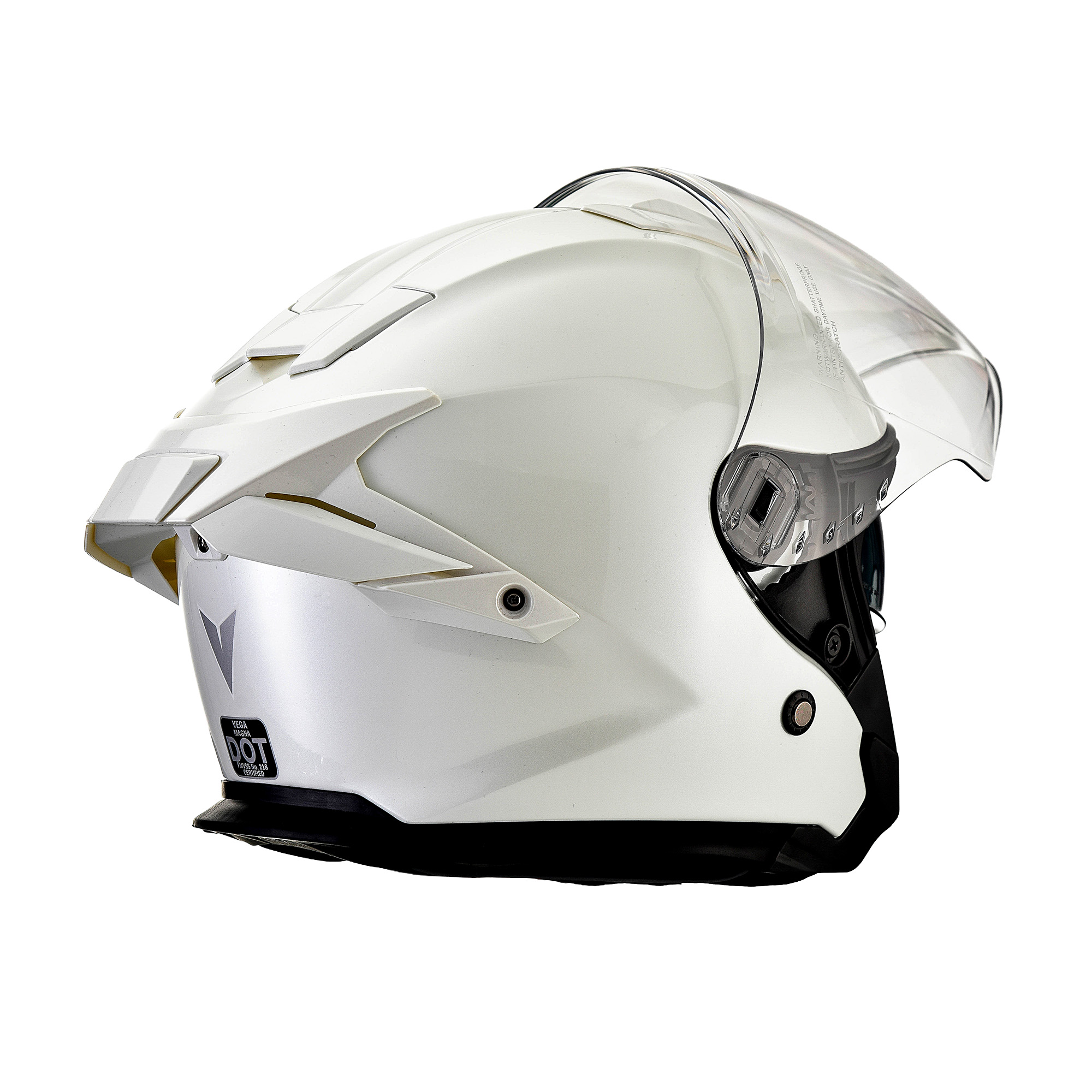 Casco MAGNA JET PEARL WHITE - Imagen 3