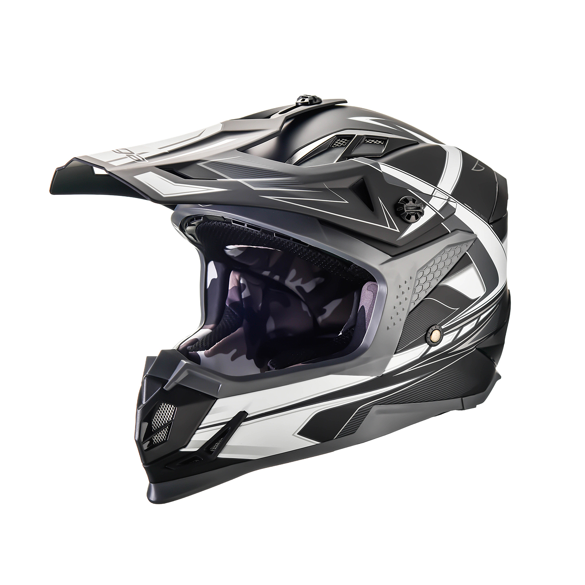 Casco MCX 2.0 MATTE BLACK GRAY GRAPHIC - O'Neal Argentina