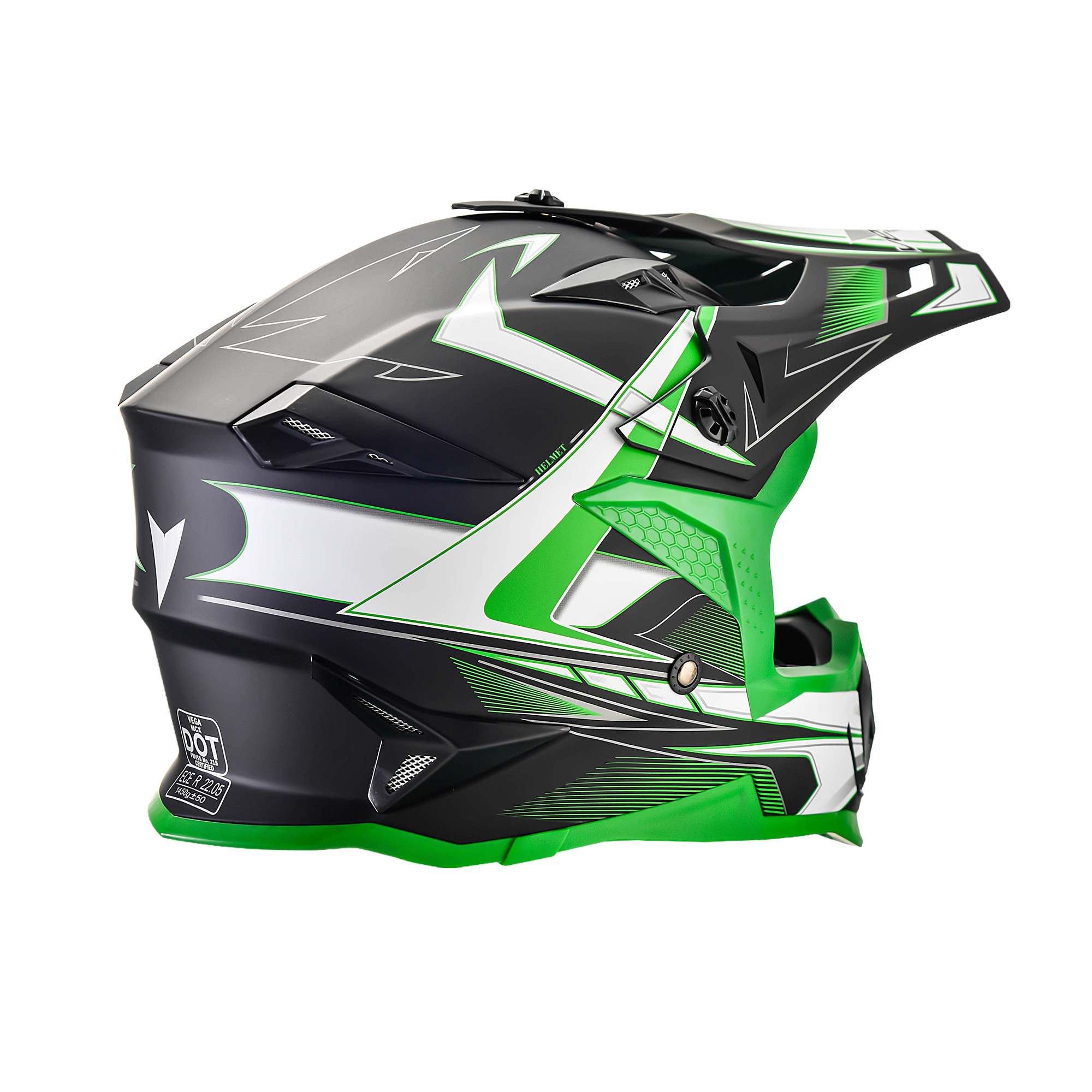 Casco MCX 2.0 MATTE BLACK GREEN GRAPHIC - Imagen 3