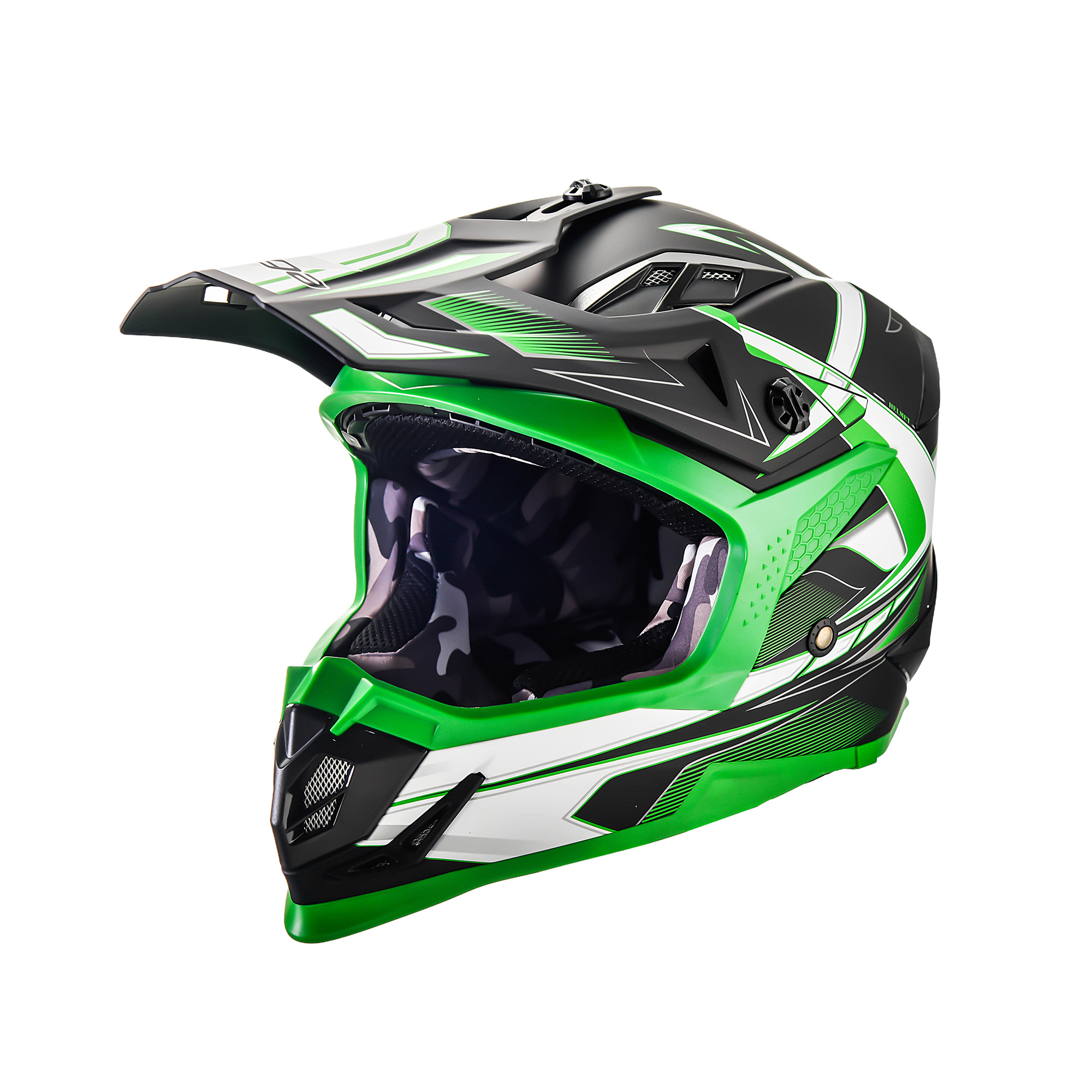 Casco MCX 2.0 MATTE BLACK GREEN GRAPHIC - Imagen 2