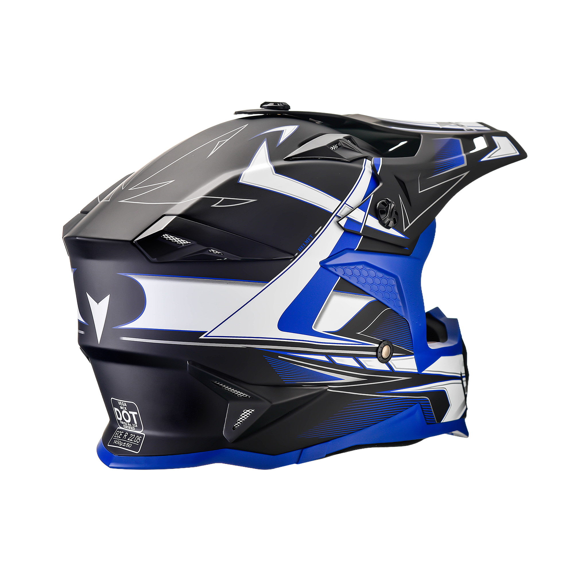 Casco MCX 2.0 MATTE BLACK BLUE GRAPHIC - Imagen 3