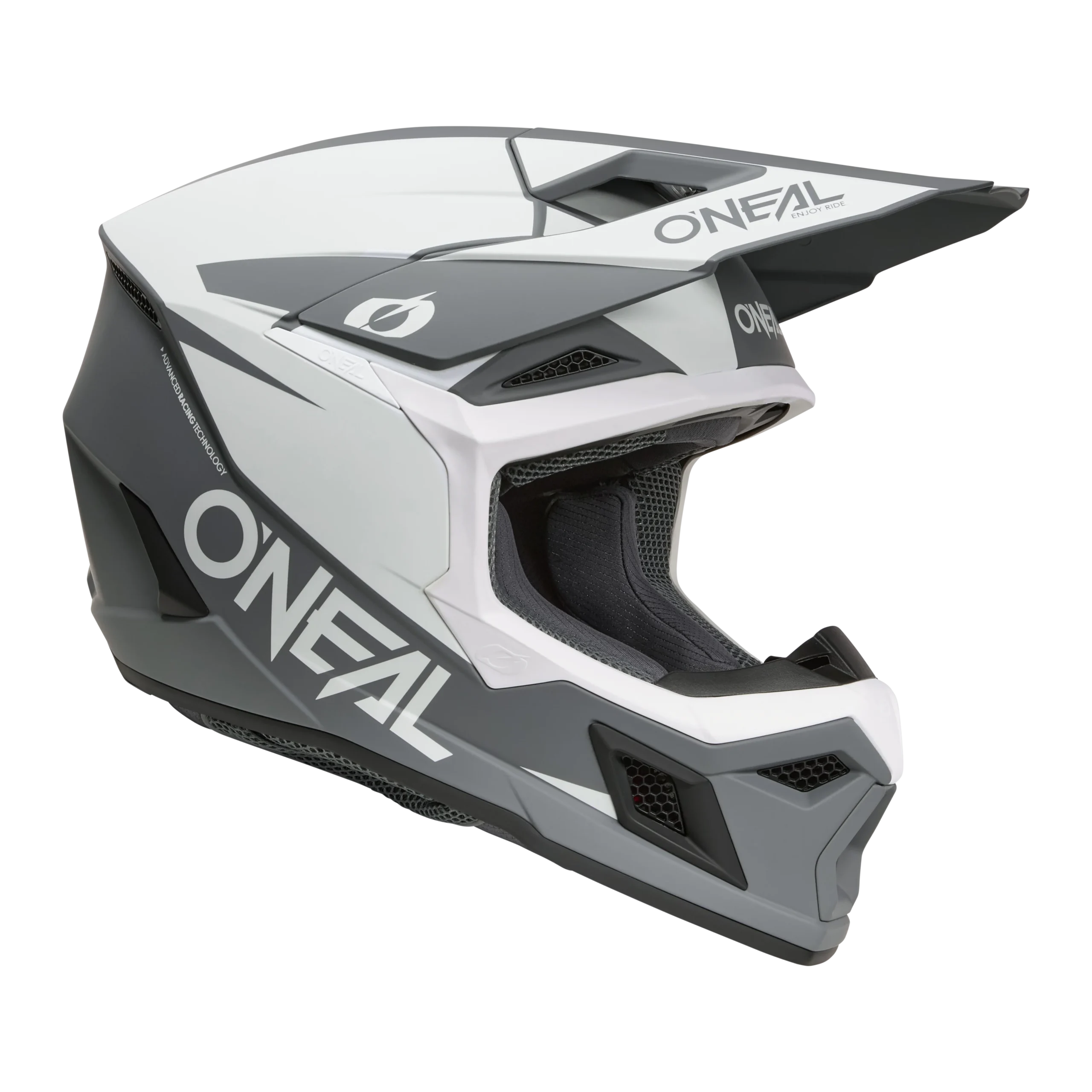 Casco 3 Series SOLID White Gray - Imagen 2