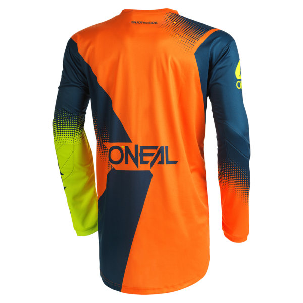 Jersey Element RACEWEAR BLUE ORANGE NEON YELLOW - Imagen 2
